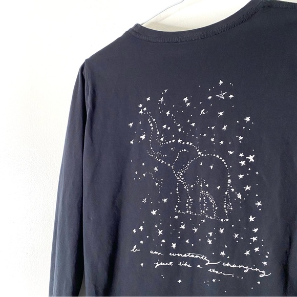 ivory ella Black Graphic Constellation Pocket Tee - Picture 5 of 6